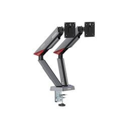 Soporte Doble Para Monitor 17-38" MSI MPG MT161DR / Articulado / Vesa 75 / Vesa 100 / 16Kgs / RGB / Negro-Gris