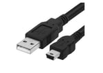 Cable USB 2.0 Macho Tipo "A" a Mini USB Macho de 1.8M Gigatech CUMN-1.8 5P Negro