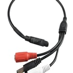 Microfono Saxxon ANXBA09, Amplificado 12VDC, 56DB con I/O Audio Omnidireccional