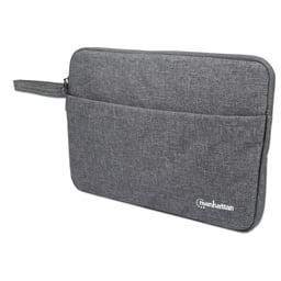 Funda Para Notebook 14.5" Manhattan Seattle 439916 Color Gris/ Poliester Resistente Al Agua