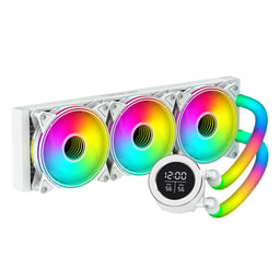 Enfriamiento Liquido Ocelot Gaming Polar WAVE 360 WHITE 360 MM/Intel Socket LGA/CPU AMD/Color Blanco