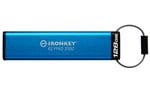 Memoria USB-C 128GB Kingston IKKP200C/128GB Ironkey Keypad 200C, USB Tipo C/IP68/Color Azul