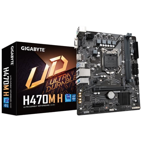 MB Gigabyte H470M H Socket 1200 / Micro ATX / 2xDDR4 Max 64GB 2133 A 3200Mhz / HDMI / USB 2.0 / M.2 / Sata