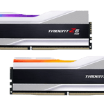 Memoria DDR5 32GB (2X16GB) 6000MHZ G.Skill Trident Z5 RGB Non-ECC, CL36, XMP, Plata, F5-6000J3636F16GX2-TZ5RS