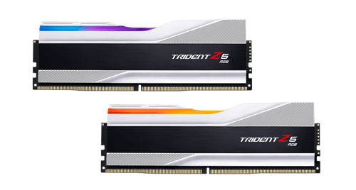 Memoria DDR5 32GB (2X16GB) 6000MHZ G.Skill Trident Z5 RGB Non-ECC, CL36, XMP, Plata, F5-6000J3636F16GX2-TZ5RS
