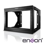 Rack Montaje en Pared Enson ENS-RKGO6U 6UR/ Tornillo 12-24 5/ 8/ Capacidad de Carga 35KG