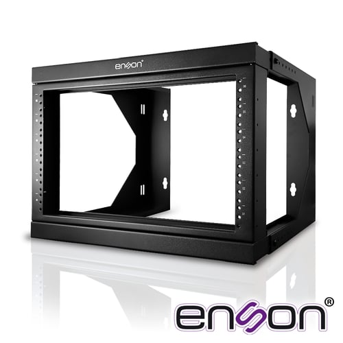 Rack Montaje en Pared Enson ENS-RKGO6U 6UR/ Tornillo 12-24 5/ 8/ Capacidad de Carga 35KG