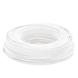 Bobina De Cable CCA Sfire SF-22-04-LE / 100M / 4X22AWG / Tipo Aluminio Revestido De Cobre / Aplicaciones En Alarmas De Intrusion / Automatizacion / 100M / Blanco