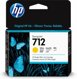 Cartucho de Tinta HP Designjet 712 Amarillo 29ML, 3ED69A