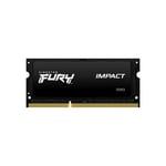 Memoria DDR3L Sodimm 4GB 1600MHZ Kingston Fury Impact Black CL9, KF316LS9IB/4
