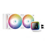 Sistema de Enfriamiento Liquido Para CPU Deepcool Premium/ 2 Ventiladores 120MM/ 1700/ 1200/ 115X AMD AM5/ Color Blanco, LS520 WH