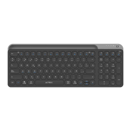 Teclado Inalámbrico ACTECK INSPIRE TREK TI747 Teclas De Membrana/Recargable/Color Negro-Gris/AC-940108