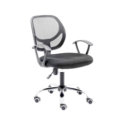 Silla Ejecutiva Nextep NE-650S de Altura Ajustable. Reclinable, Tela, Base Giratoria, Negro