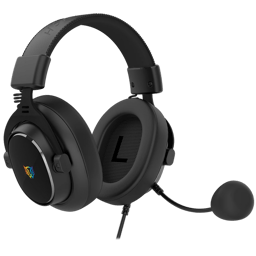 Diadema Audifonos C/Microfono Alambricos Balam Rush Aviator Expert HA777/3.5MM/Sonido Envolvente/Iluminacion RGB/Microfono Desmontable/Color Negro/BR-941143