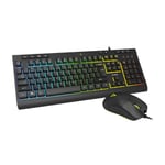 Kit Teclado y Mouse Alambrico Acteck Creator Aurean Pro Mk477g, USB, Negro, 105 Teclas, Anti-Gosting, Óptico, 8000DPI Ajustable, 7 Botones, AC-936750