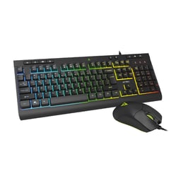 Kit Teclado y Mouse Alambrico Acteck Creator Aurean Pro Mk477g, USB, Negro, 105 Teclas, Anti-Gosting, Óptico, 8000DPI Ajustable, 7 Botones, AC-936750