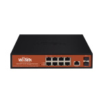 Switch Administrable de 8 Puertos Gigabit Ethernet con POE 802.3 AF/AT y 24V Pasivo + 2 SFP Gigabit, 150 W, WI-PMS310GF-ALIEN