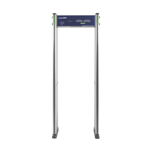 Detector de metales de 6 zonas Accesspro uso en interior/contador de alarmas y personas, APMESC6