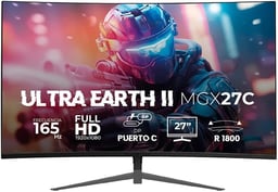 Monitor 27" Balam Rush Gamer BR-938273 Ultra Earth II MGX27C Full HD/LED/Curvo/FreeSync/165Hz/HDMI/color negro.