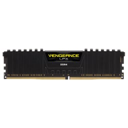 Memoria DDR4 32GB 2400Mhz Corsair Vengeance LPX (2x16GB) / Color Negro / C16 / CMK32GX4M2A2400C16