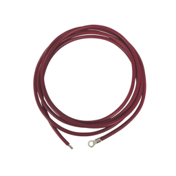 Cable para Controlador 3.0M, Rojo, 8AWG con Terminal de Ojo en un Extremo, CBL-8AWG-3R