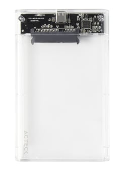 Acteck Gabinete de Disco Duro Armor Clear HC430 / 2.5" / SATA / Micro-USB B / USB 3.0 / Transparente