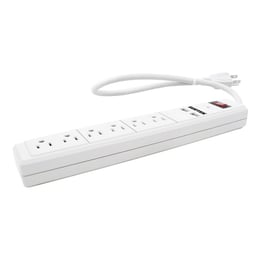 Multicontacto Surtek 136204/50 cm/6 Contactos/2 USB/13 A/127 V/60 Hz