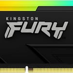 Memoria DDR4 8GB 3600MHz Kingston Fury Beast RGB, Non-ECC, CL17, XMP, KF436C17BB2A/8