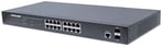 Switch 16 Puertos 10/ 100/ 1000MBPS+ 2 Puertos SFP, Intellinet 561341, 36 GBIT/S