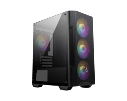 Gabinete MSI Mag Forge M100A Black/ Mid Tower/ 4X Ventiladores/ Sin Fuente