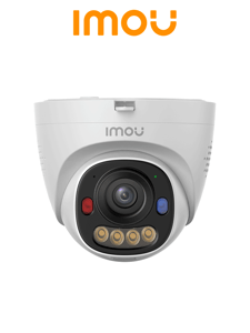 Cámara Domo IP IMOU PS8EN 8MP IPC-PS8EN-8X0 8MP/2.8 mm/Audio Bidireccional/Visión Nocturna Inteligente a Color/Luz de Advertencia Roja y Azul/IP67/25 m IR/Soporta MicroSD de Hasta 512GB/AOR Mode