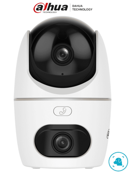 Camara IP PT Dual Dahua DH-HPT1539DD-STW-5E2-IL 10MPX/2 Lentes de 3K/30M IR/Boton de Llamada/Deteccion de Humanos y Mascotas/Autotracking