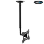 Soporte de Techo Para TV 23-42" Ovaltech OVTV-C2342 Soporta Hasta 30KG Negro