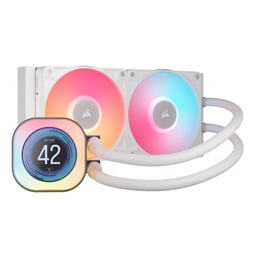 Enfriamiento Liquido Corsair Icue Link Titan 240 RX LCD / 2x120mm / 2100RPM / Color Blanco / CW-9061025-WW