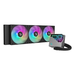 Enfriamiento Liquido DeepCool LT360 / ARGB / 3x120mm / 2400RPM / SOCKET LGA 1700 / 1200 / AM4 / AM5 / Color Negro / R-LT360-BKAMNC-G-1