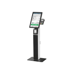 Kiosco 21.5" TechZone TZPOKIA21-01 con Pedestal de Piso/1920x1080/Android 11/USB/HDMI/RJ-45/Multi-Touch/Blanco-Negro