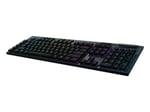 Teclado Mecanico Inalambrico Logitech G915 RGB GL Tactile Bluetooth/ Lightspeed/ Negro, 920-008902