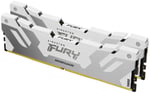 Memoria DDR5 64GB (2X32GB) 6000MHZ Kingston Fury Renegade Non-ECC CL32 XMP Blanco, KF560C32RWK2-64