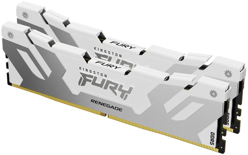 Memoria DDR5 64GB (2X32GB) 6000MHZ Kingston Fury Renegade Non-ECC CL32 XMP Blanco, KF560C32RWK2-64