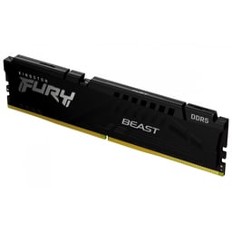 Memoria DDR5 16GB 6000MHz Kingston Fury Beast (1X16GB) / Color Negro / CL36 / KF560C36BBE2-16