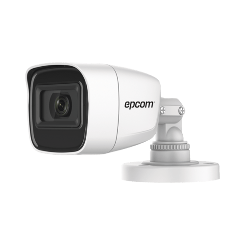 Cámara Bala Turbohd Epcom B8-TURBO-G2/A de 2 MP/ Audio por Coaxitron/ Angular 106°/ Lente 2.8MM/ 30M IR Exir/ IP66/ 4 Tecnologías/ DWDR
