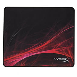 Mousepad Gamer HP Hyperx 4P5Q7AA, Fury S Speed Edition Mediano, 36X30CM, Color Negro/ Rojo
