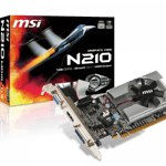 Tarjeta de video MSI N210-MD1G/D3 Geforce 210 1GB/ DDR3/ 64BIT/ PCIE2.0/ DVI/ HDMI/ VGA