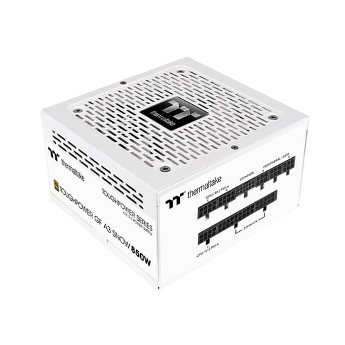 Fuente de Poder 850W Thermaltake PS-TPD-0850FNFAGU-N GF A3 Snow 80 Plus Gold, 24-PIN ATX, 120MM, Color Blanco