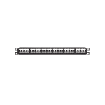 Panel de Parcheo Modular Mini-Com (Sin Conectores) Panduit CPP48HDWBLY Plano, sin Blindaje, Alta Densidad, de 48 Puertos, 1UR