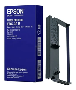 Cinta de Impresión Epson ERC-32B/Color Negro/Compatible con TM-U675