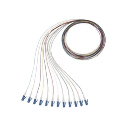Kit de 12 Pigtails Con Conector LC Panduit NKFP91BN1NKM001, Monomodo 9/125 OS2, 900UM, 1M