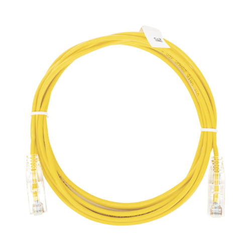 Cable de Parcheo Slim UTP CAT6 Linkedpro 28AWG 3 Metros Color Amarillo, LP-UT6-300-YE-28