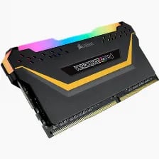 Memoria RAM CORSAIR VENGEANCE RGB PRO 16GB DDR4 3200MHz (2X8GB) NEGRO UDIMM