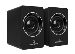 Bocinas 2.0 Perfect Choice Mosso PC-112914 Alambrico/ 3.5MM/ USB/ Negro